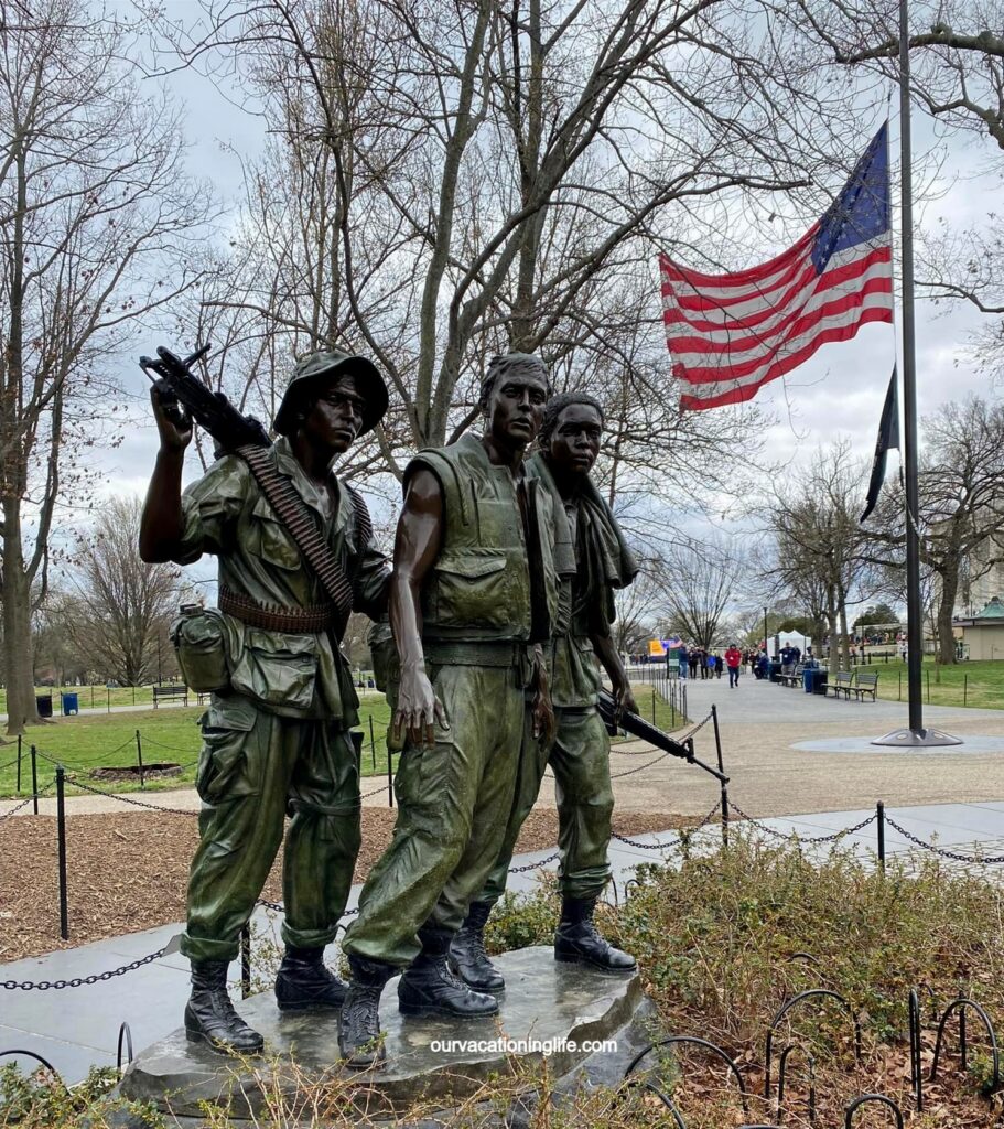 The Vietnam War Memorial in Washington DC