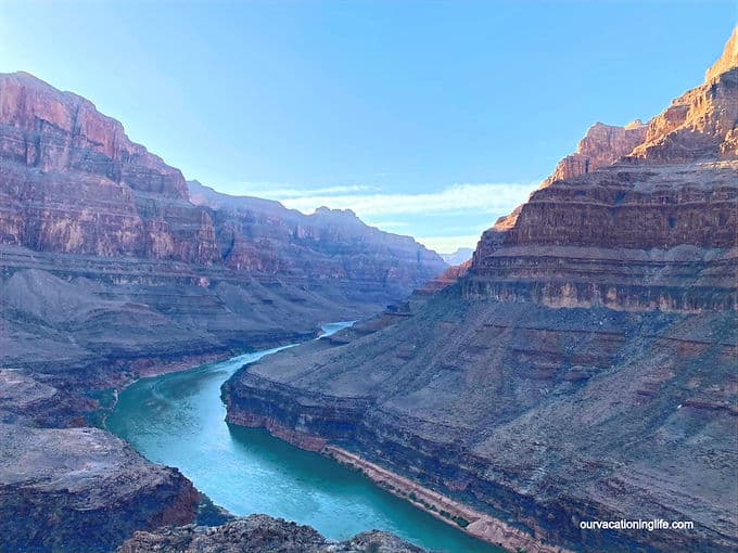 a river snaking through the grand canyon