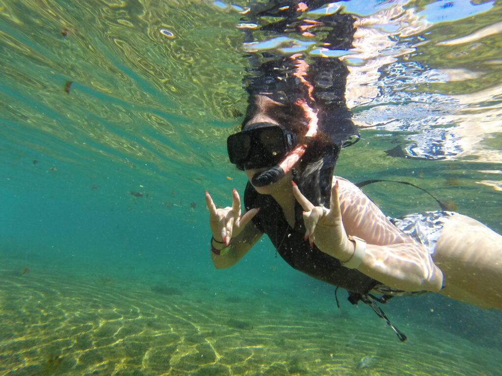 some tips for first time cruisers involve booking excursions like snorkeling.