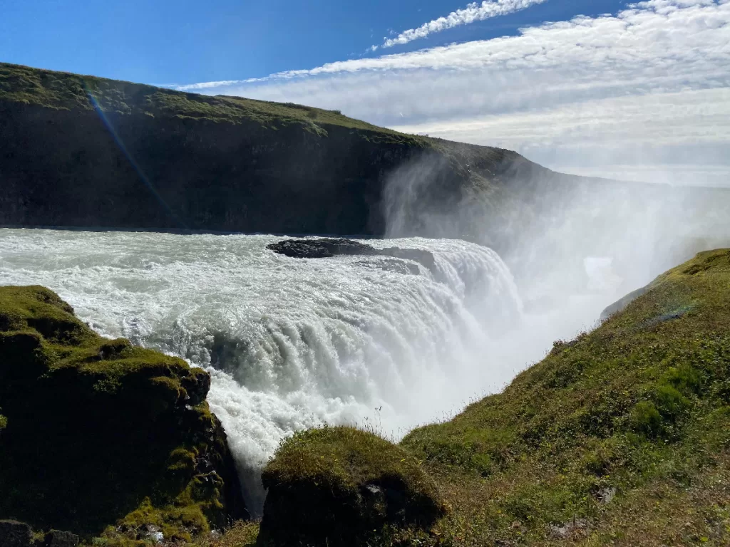 Gullfoss waterfall in Iceland