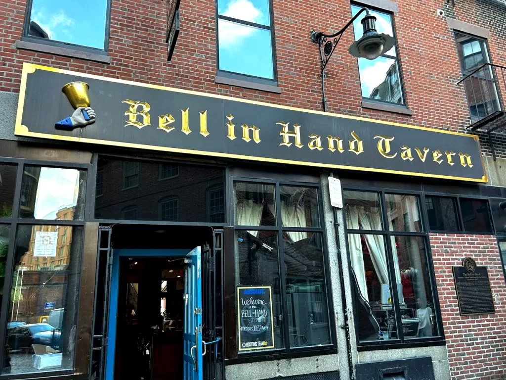 Bell In Hand Tavern along Boston's Freedom Trail Guided Tour Pub Crawl