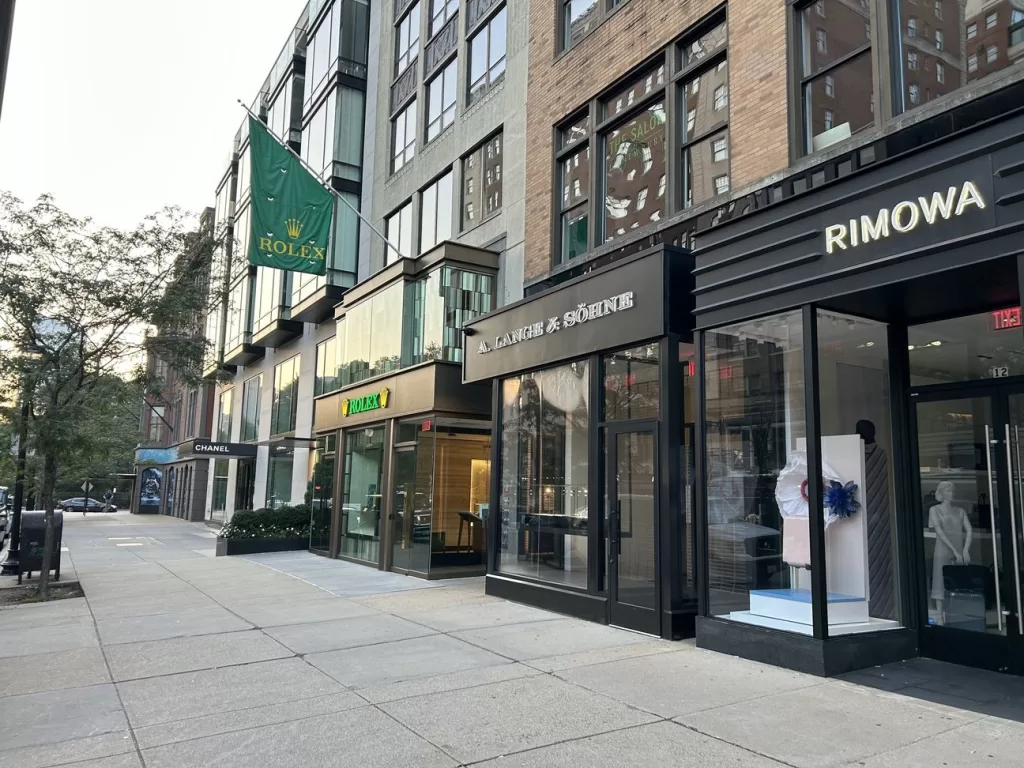 Newbury Street Boston is full of luxury shops.