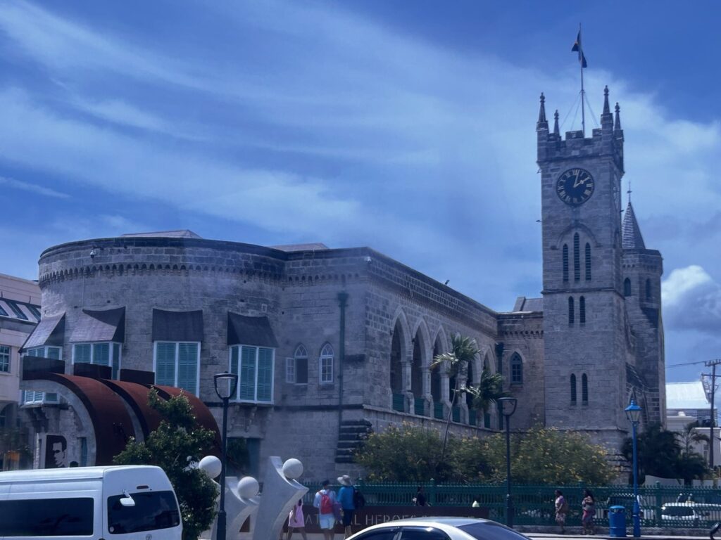 a stone church in Barbados